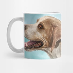 Painting of a Gorgeous Beagle Smiling with Its Tongue out Mug